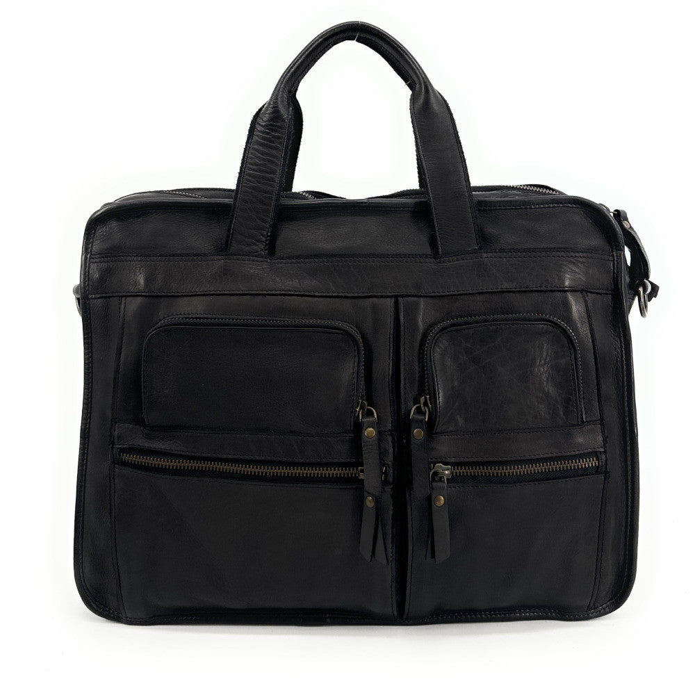 Sacoche en cuir vintage KENOBI Noir