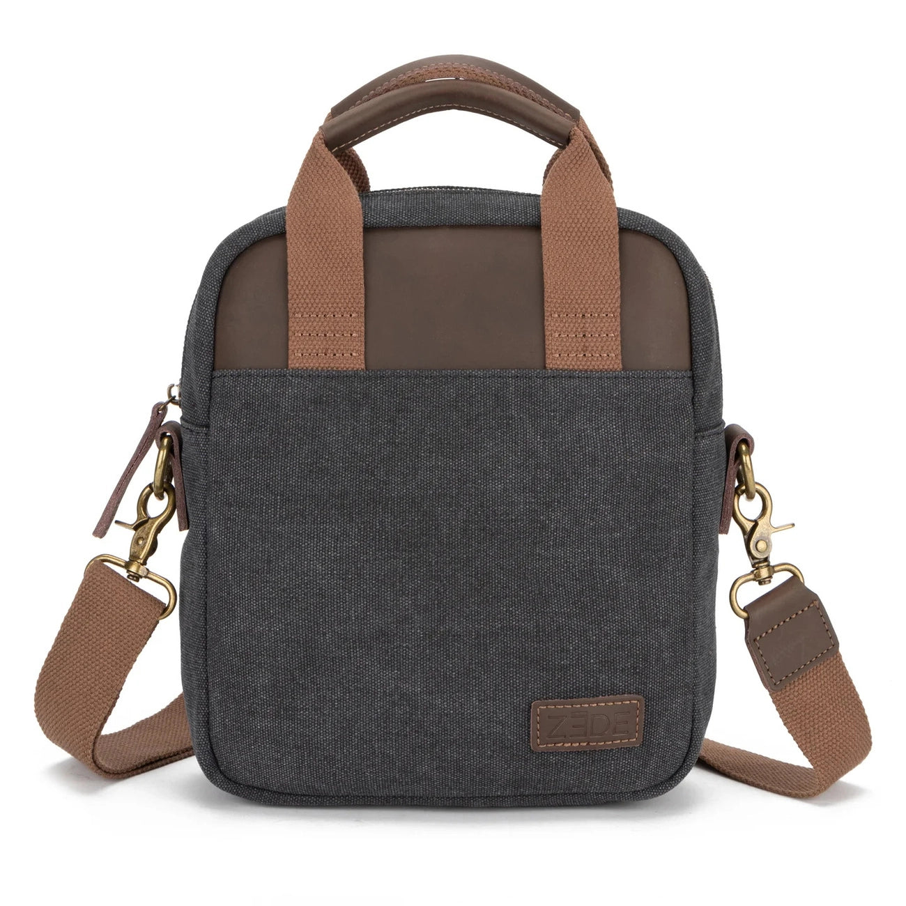 Sacoche en toile et cuir VANEAU Noir