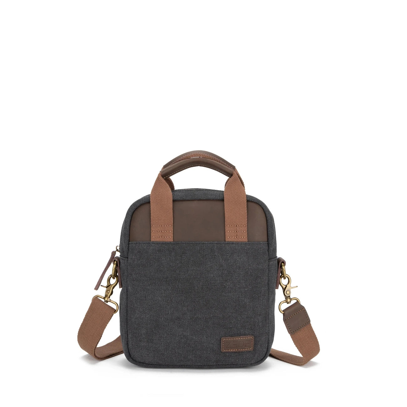 Sacoche en toile et cuir VANEAU Noir