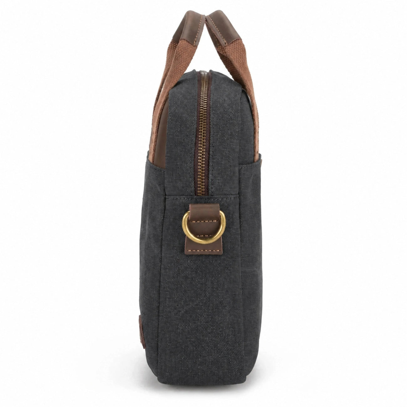 Sacoche en toile et cuir VANEAU Noir