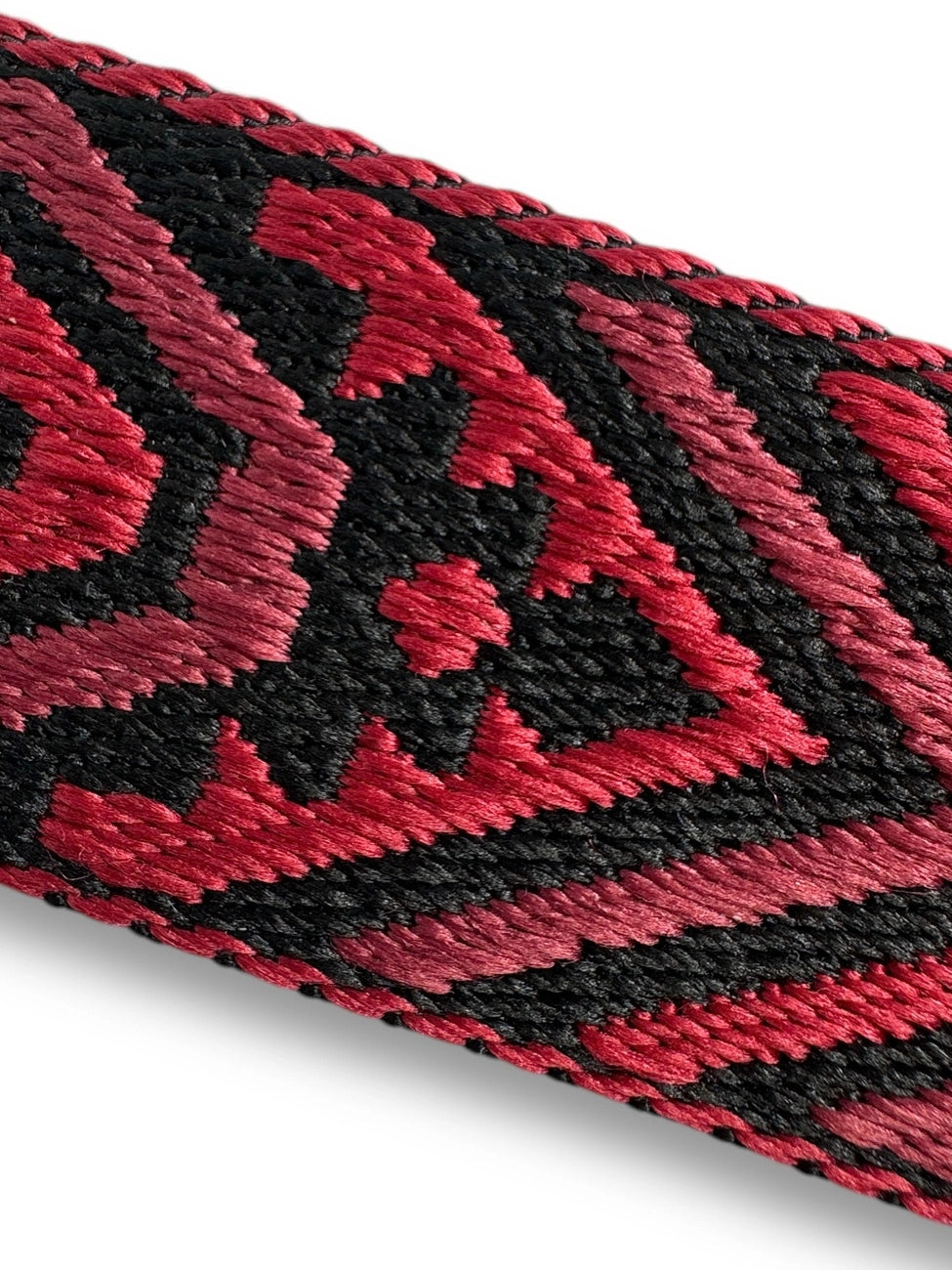 CHEVRON brass removable shoulder strap, Burgundy