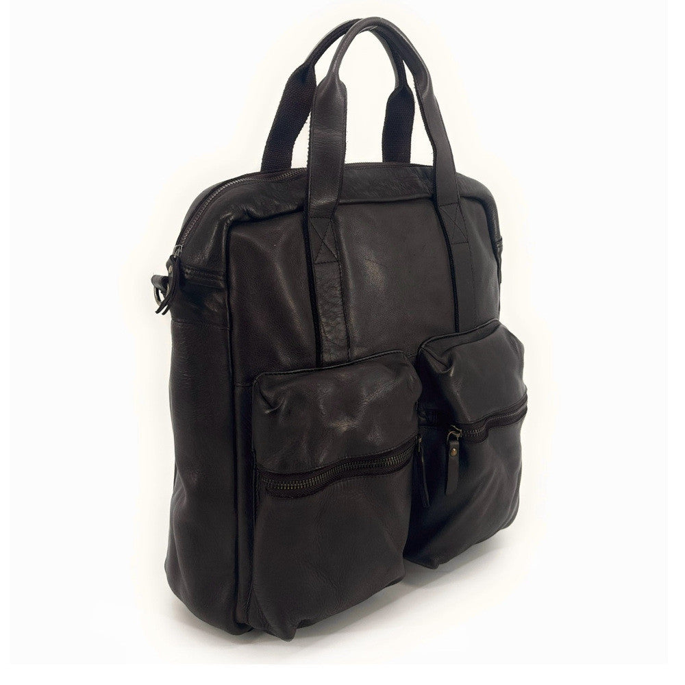 Sacoche en cuir vintage SKYWALKER Chocolat
