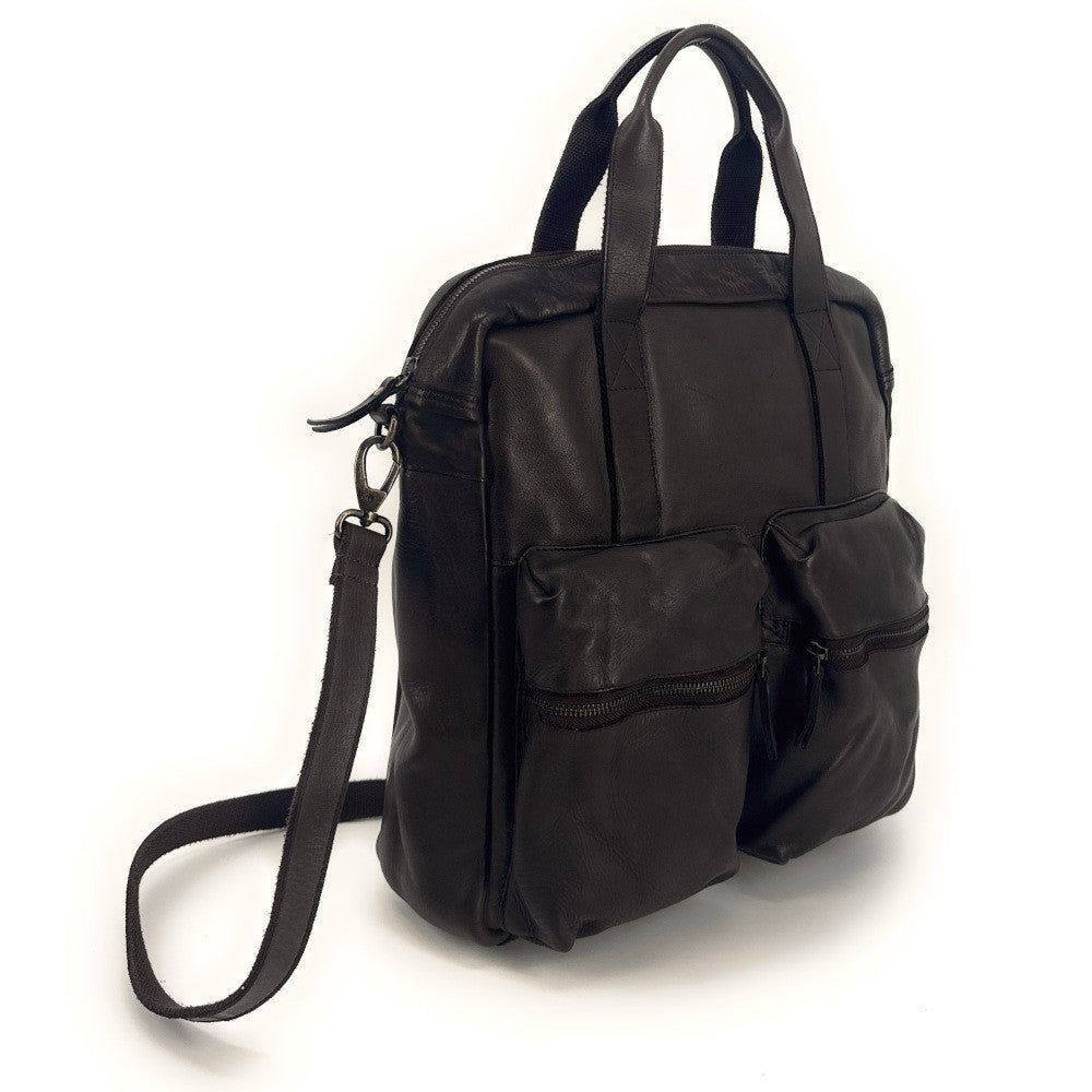 Sacoche en cuir vintage SKYWALKER Chocolat