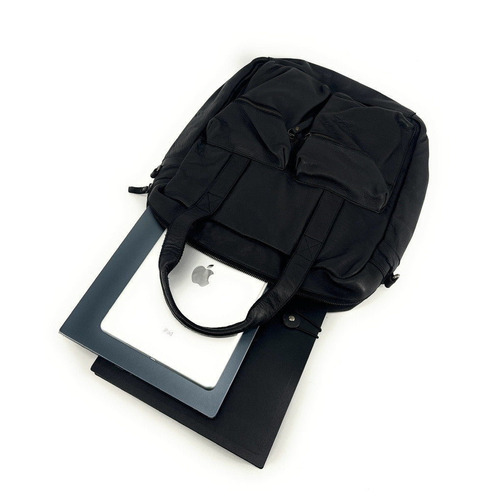 Sacoche en cuir vintage SKYWALKER Noir