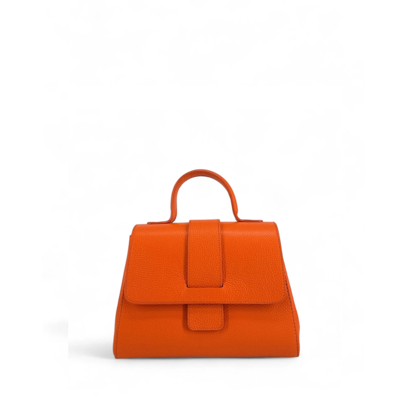 Borsa a tracolla in pelle grana SMART Arancia