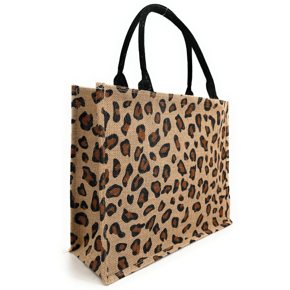 Sac cabas tote book en jute imprimée LE TOTE multicolore 6