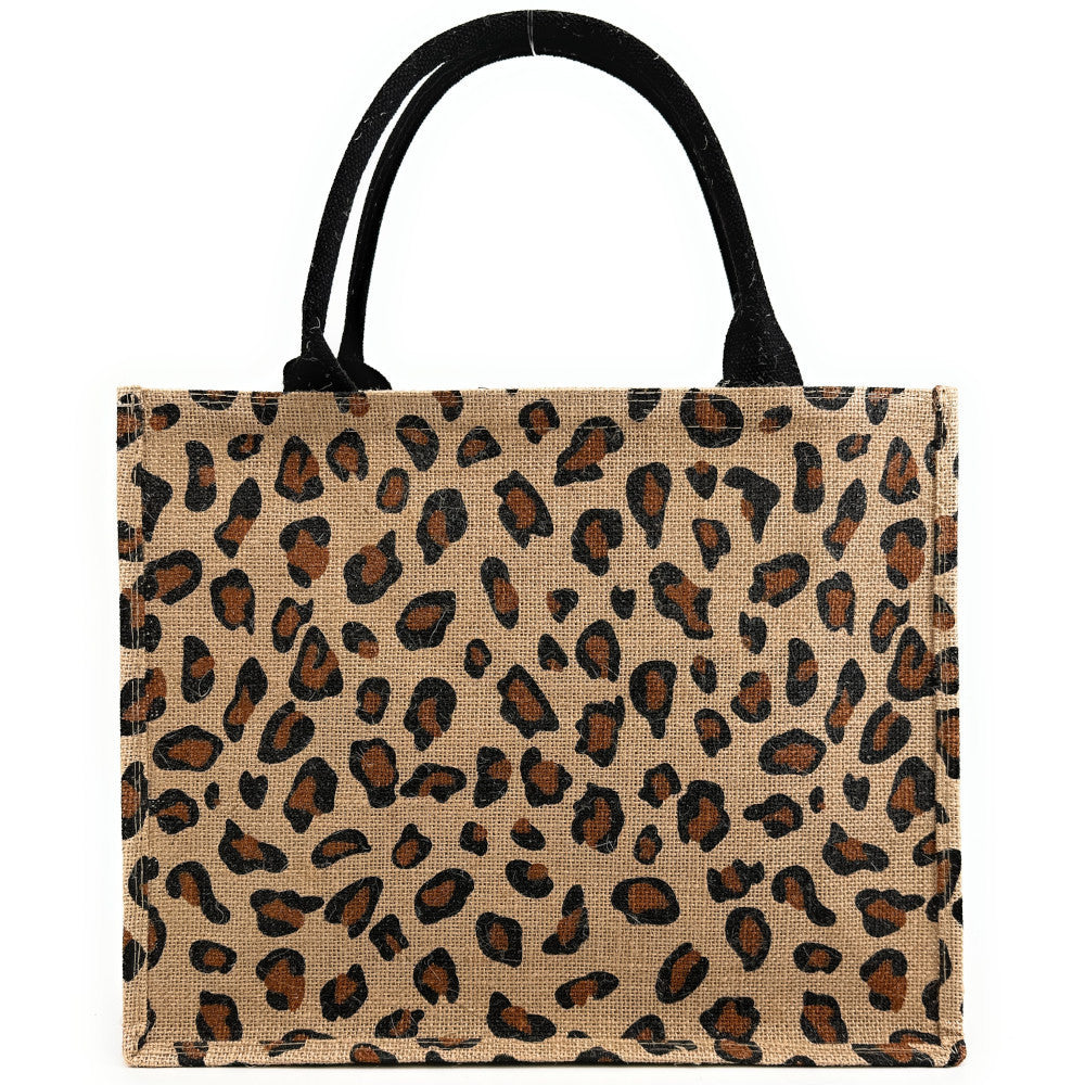 Sac cabas tote book en jute imprimée LE TOTE multicolore 6