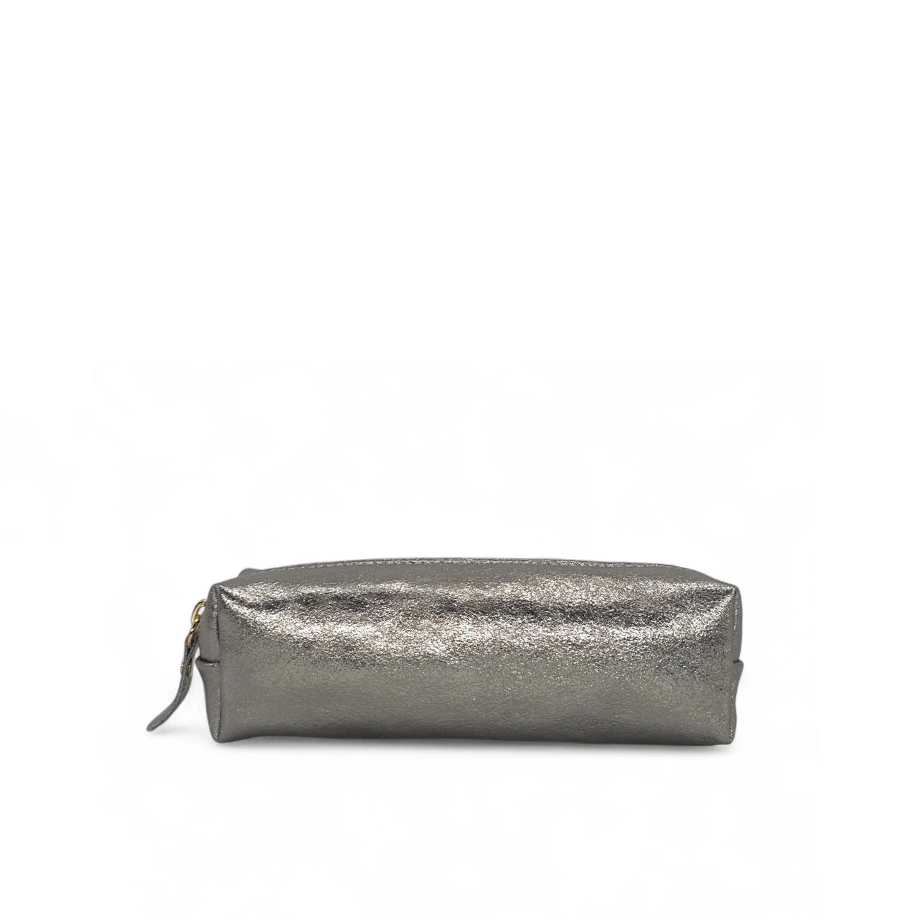 Trousse en cuir irisé TICTOC GLOW Argent moyen
