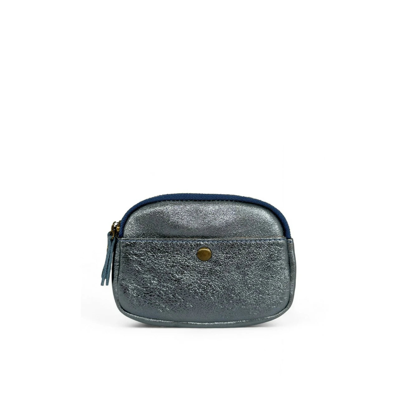 Leather wallet pouch irise ZIPPY Heavenly blue