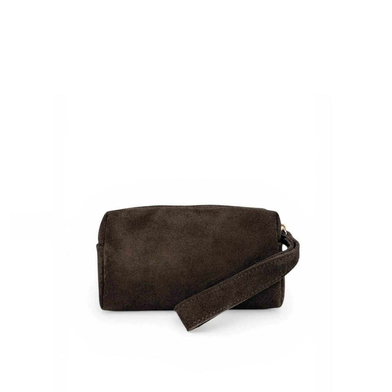 Trousse en daim ELORA SUEDE Marron chocolat