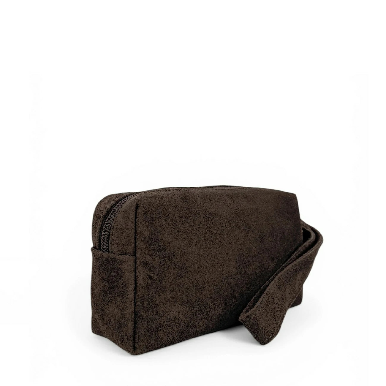 Trousse en daim ELORA SUEDE Marron chocolat