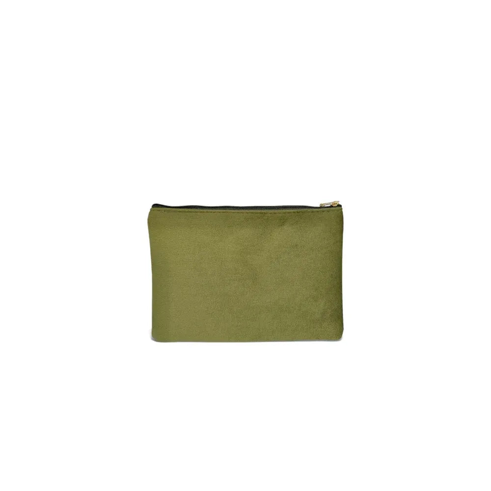 Trousse pochette en velours MATAKI VELOURS Kaki