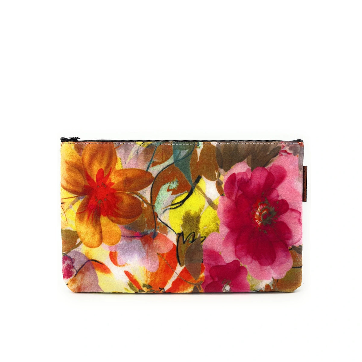 Printed ecological felt bag GARDEN Light gray