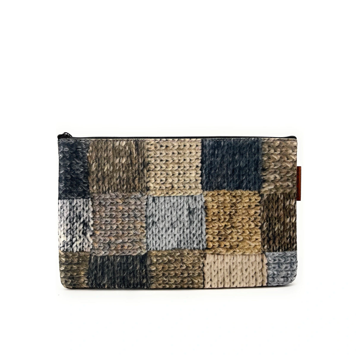 Bolsa de fieltro ecológico impresa CLEMENTINA Gris claro