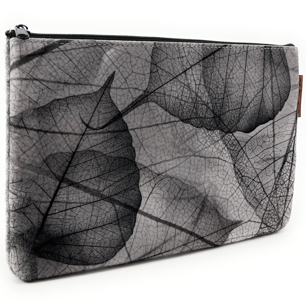 Bolsa de fieltro ecológico impresa FRAGILE Gris claro