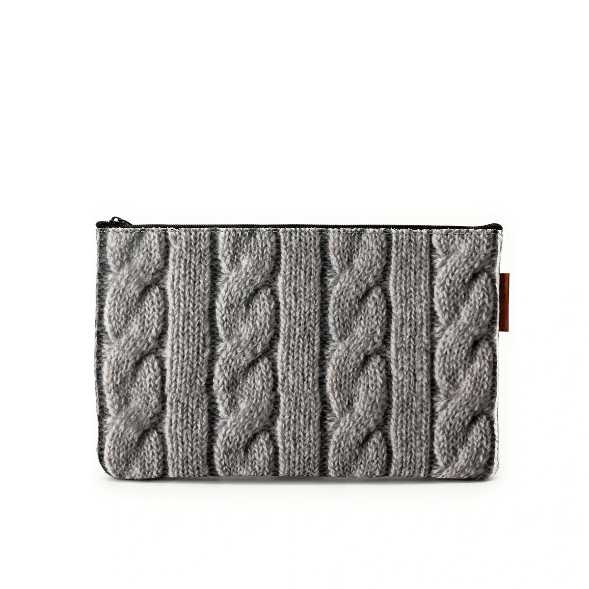 Bolsa de fieltro ecológico impresa WARKOCZ Gris claro