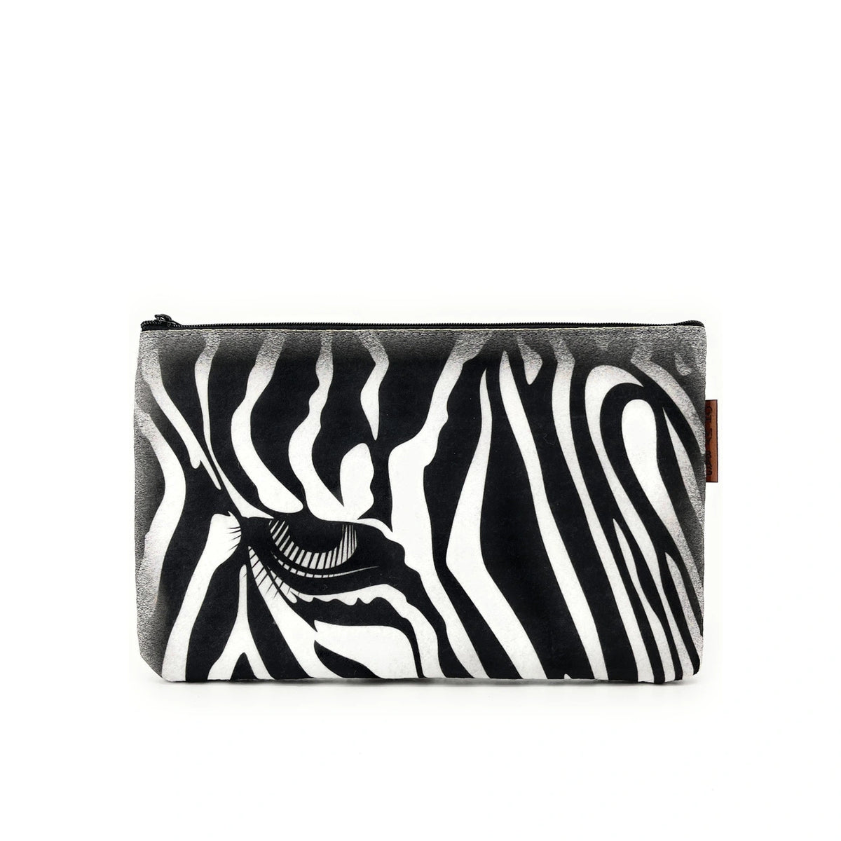 Bolsa de fieltro ecológico impresa ZEBRA Gris claro